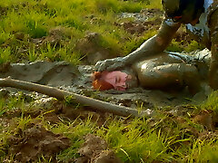 Lara Croft boned in mud – Full Video