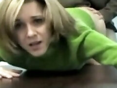 My super-fucking-hot coworker getting banged hard from behind in the office