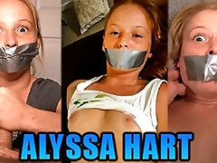 Tiny Redhead Alyssa Hart Duct Tape Gagged In Three Hot Gag Fetish Vids