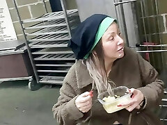 Street Girl dancing naked