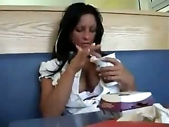 This slut loves getting frisky in public and she luvs outdoor fucking