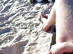 Outdoor hookup on a nudist beach in Bahia