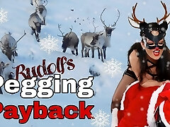 Rudolph Pegs Santa Pegging Payback Miss Raven Instructing Zero Huge Strapon Strap On Femdom FLR Male Sub BDSM Bondage