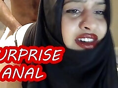 PAINFUL SURPRISE Assfuck WITH MARRIED HIJAB WOMAN !