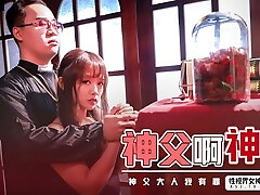 Hot Asian Cute Amateur Secretly Loses Her Cock-squeezing Pussy Chastity To Her Priest