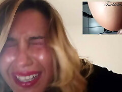 ROUGH Fuckfest on the Table. Maelle GETS FUCKED HARD by a Fan