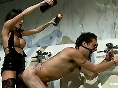 Bisexual Threesome with Submissive Man Getting Strapon Fucked Bisexual Threesome with Submissive Man Getting Strapon Fucked