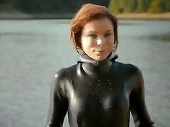 Rubber scuba gal with rubber boots Rubber scuba gal with rubber boots