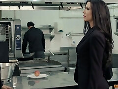 Violent chef is drilling Alexa Tomas's pussy right on the kitchen table