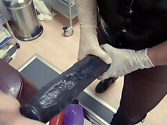 Mistress with thick strapon, totally distroyed anus, fisting Mistress with thick strapon, totally distroyed anus, fisting