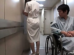 Cute Japanese nurse gets pawed part5