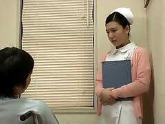 शानदार जापानी फूहड़ में सबसे अच्छा नर्स, ब्लोजोब करती हुई जापानी फिल्म
