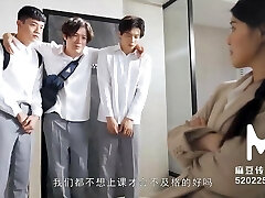 Chinese teacher gang-banged by her energized students Chinese teacher gang-banged by her energized students