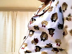 Chloe Bennet Nip Slip in Pajamas 