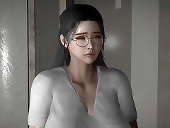 Office girl and ebony jizz-shotgun at gym club - Hentai 3D Uncensored V287