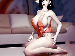 Sweetheart big boob wifey solo with dildo - Hentai 3D Uncensored V337