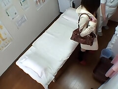 Voyeur massage video of cute Japanese humped with fingers