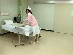 Red-hot Asian Nurse gets banged at hospital bed by a horny patient!