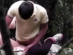 caught Chinese couple boink in the forest