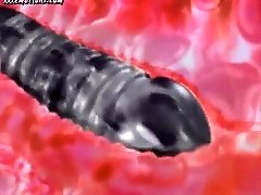 Animated wife with big mounds masturbating