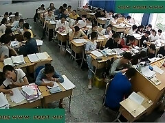 Teacher shoeplay in class Five