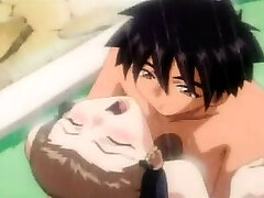 Two lovers drilling hard in the shower - anime hentai movie