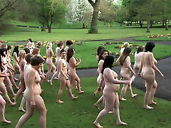 British naturist dolls in groups 