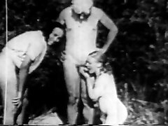 Vintage outdoor threesome Vintage outdoor threesome