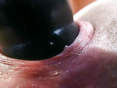 Old German redhead puts a hefty dildo in her wet slit