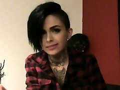 Stunning emo beauties unclothes during casting