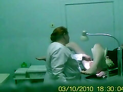 Video showing a medical exam of a stunning girl