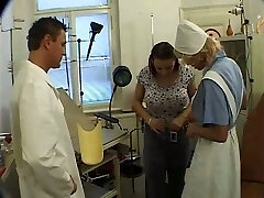 Pussy examination turned into xxx foursome in the hospital