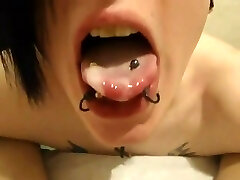 Gay Emo loves to swallow sperm