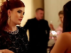 Horny porn industry stars Denisa Heaven and Ferrara Gomez in horny redhead, latina porn video