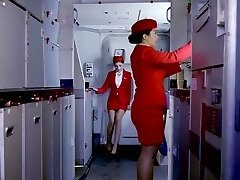 Rhiannon Ryder - Beauty Stewardess During The Flight, Gets Smashed With The 2nd Pilot