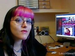 Nerdy Goth Female Takes It In The Ass