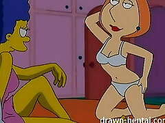 Girl-girl Hentai - Marge Simpson and Lois Griffin