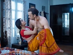 Wife homemade sex very torrid red saree full romance tear up mastram web series