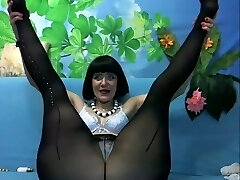 Rather flexible short haired brunette mature breezy enjoyed her fisting