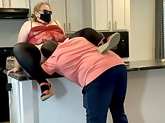 Hot Kinky SSBBW Blonde Milf Realtor Flirts With Renter Client & Gets Doggystyle Creampie In Pussy, Black Nutting Inside