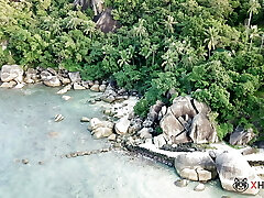 Beautiful sex on a secret beach - Amateur Russian couple