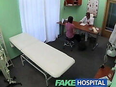 FakeHospital Patient wants advice on fake penis stuck inside her pussy