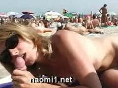 naomi1 blowage on a beach