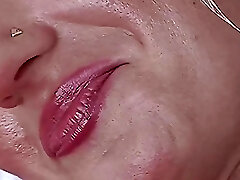 Platinum-blonde MILF in High Heels Loves Solo Sex