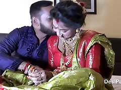 Newly Married Indian Girl Sudipa Hard-core Honeymoon First night sex and internal cumshot - Hindi Audio