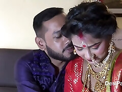 Newly Married Indian Chick Sudipa Hardcore Honeymoon First night sex and creampie - Hindi Audio