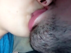 Saliva French Tongue Kissing With My Cute Gf - Close Up Wild Hd 4k