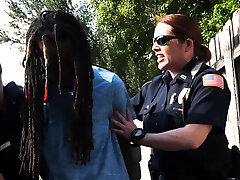 Milf cops chase truck thief suspect through a parking lot Milf cops chase truck thief suspect through a parking lot