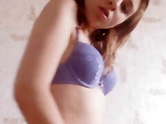 Morning homemade masturbation and wild orgasm. Close-up