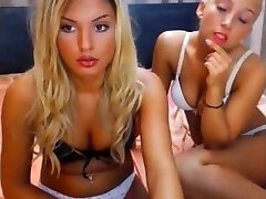 Platinum-blonde with Black Bikini on Cam
